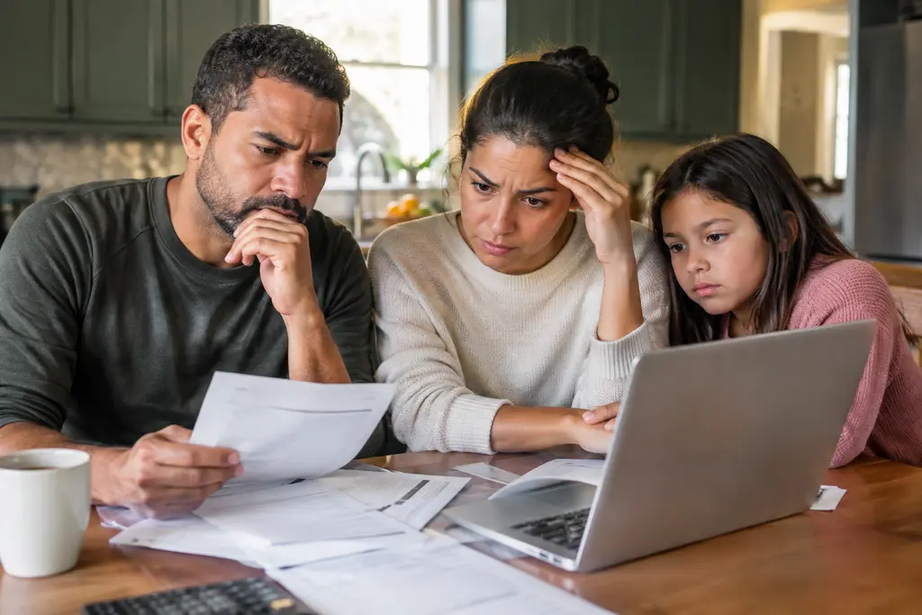 ACA Marketplace Premiums paperwork beside a calculator and health insurance card