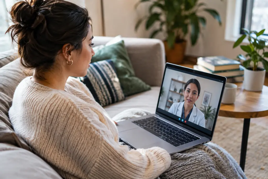 Arkansas Telehealth visit setup for a private mental health appointment