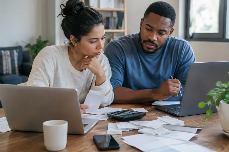 Spreadsheet comparing deductibles, copayments, and monthly premiums